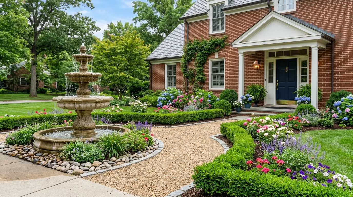 Multi-Tier Stone Fountain